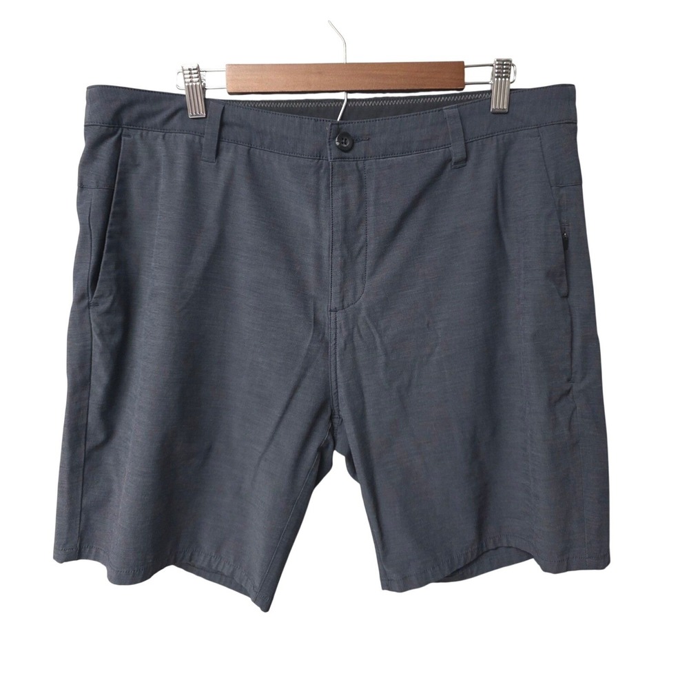Vuori Performance Shorts Mens 36 Charcoal Grey Stretch Hiking Outdoor Athleisure